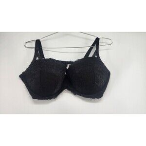 Victoria's Secret PINK 40D Lace Black Wink Push-Up Balconette Bra NWT